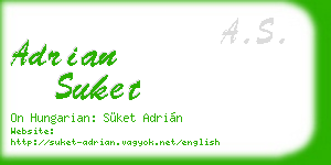 adrian suket business card